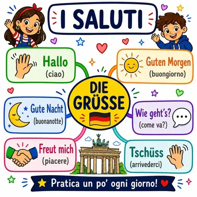 Mappa mentale: Saluti