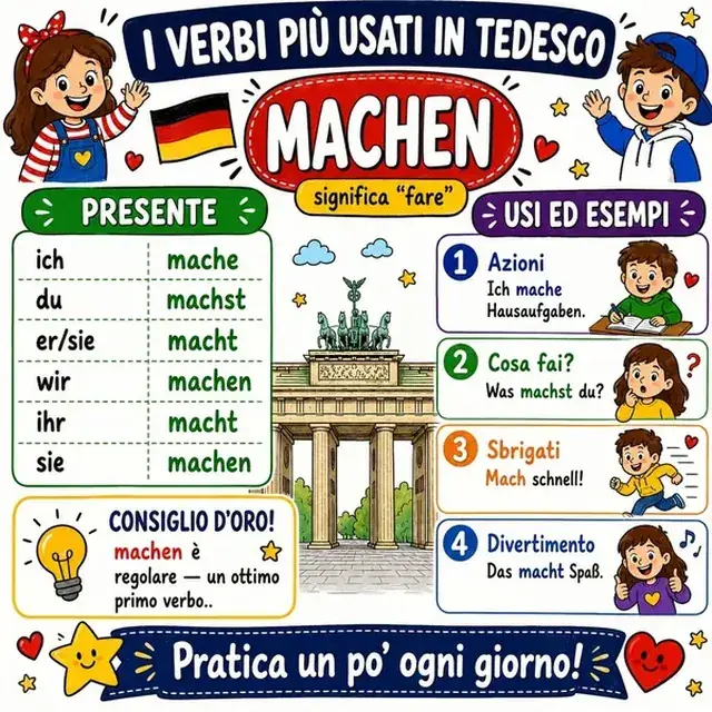 Mappa mentale: verbo MACHEN