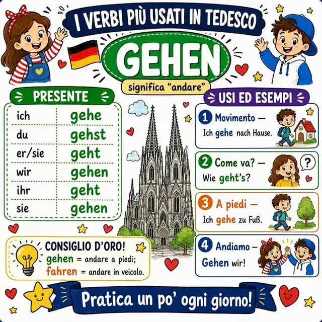 Mappa mentale: verbo GEHEN